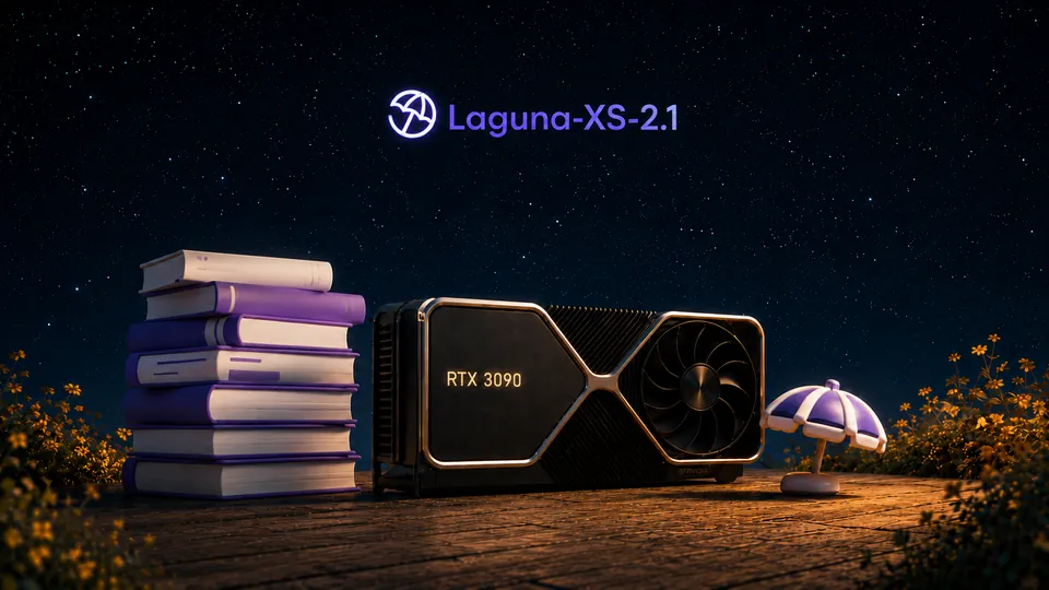 Laguna XS 2.1 on an RTX 3090: 296 tok/s peak, flat 152 tok/s at 256K context