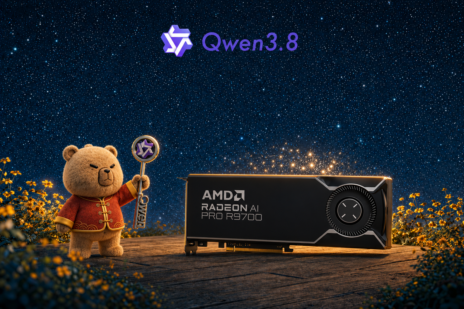 Qwen3.8-27B on an AMD Radeon AI PRO R9700 with the DFlash2 drafter reaching 208 tok/s average on code