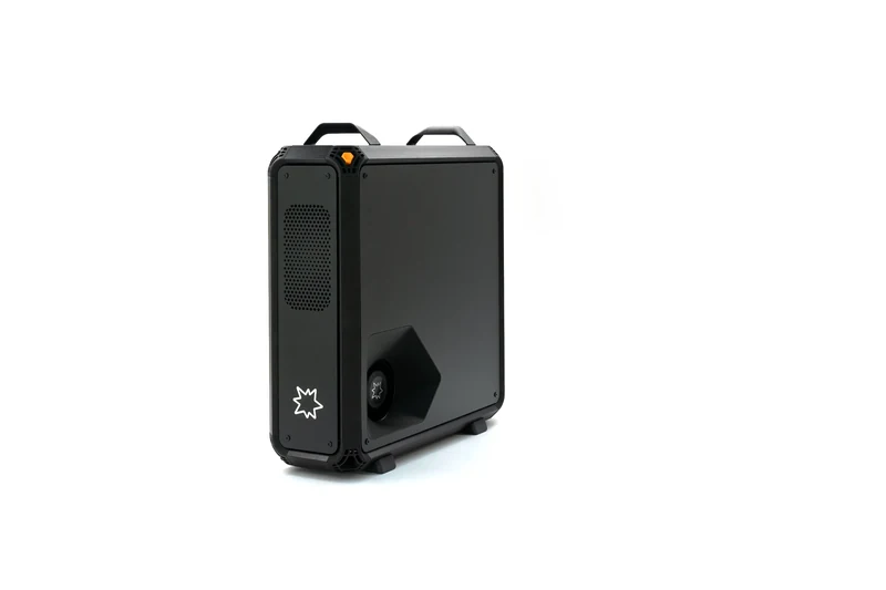 Lucebox workstation, front panel and side air duct
