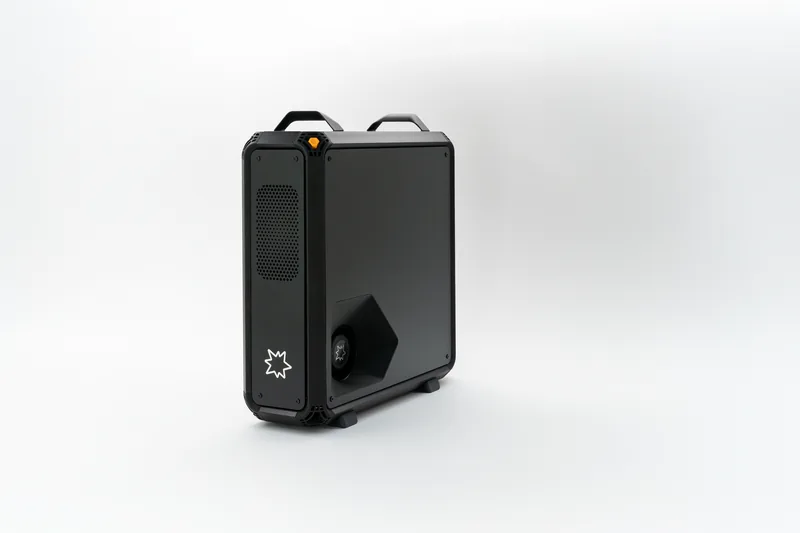 Lucebox workstation, front panel and side air duct