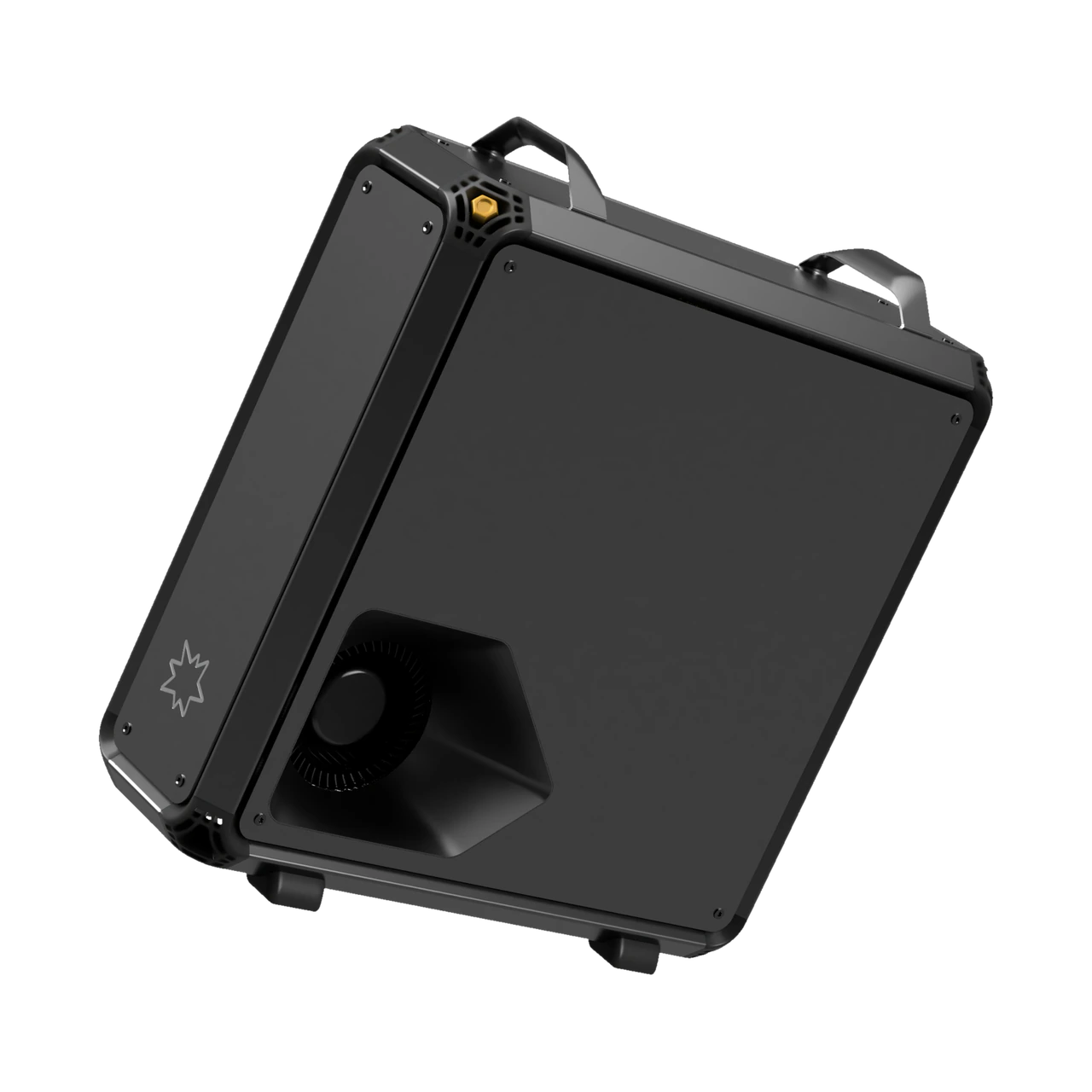 Lucebox machine, top three-quarter view